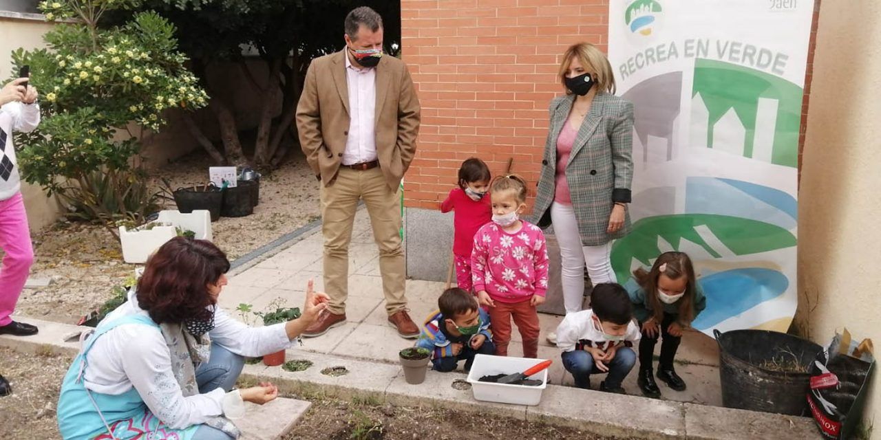 Diputación impulsa a través del programa Recrea en Verde un huerto escolar en el colegio María Zambrano de Jaén