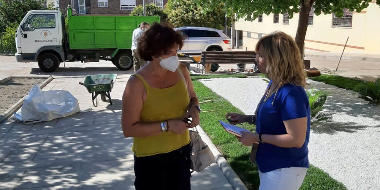 Jaén termina con fondos PFEA acondicionamiento de parque junto a Cementerio de San Eufrasio