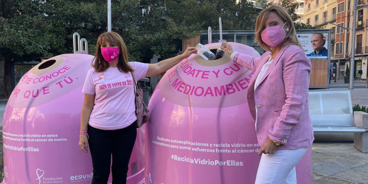 El Ayuntamiento y Ecovidrio conciencian con la campaña “Recicla Vidrio Por Ellas” de la importancia de apoyar la lucha contra el cáncer de mama