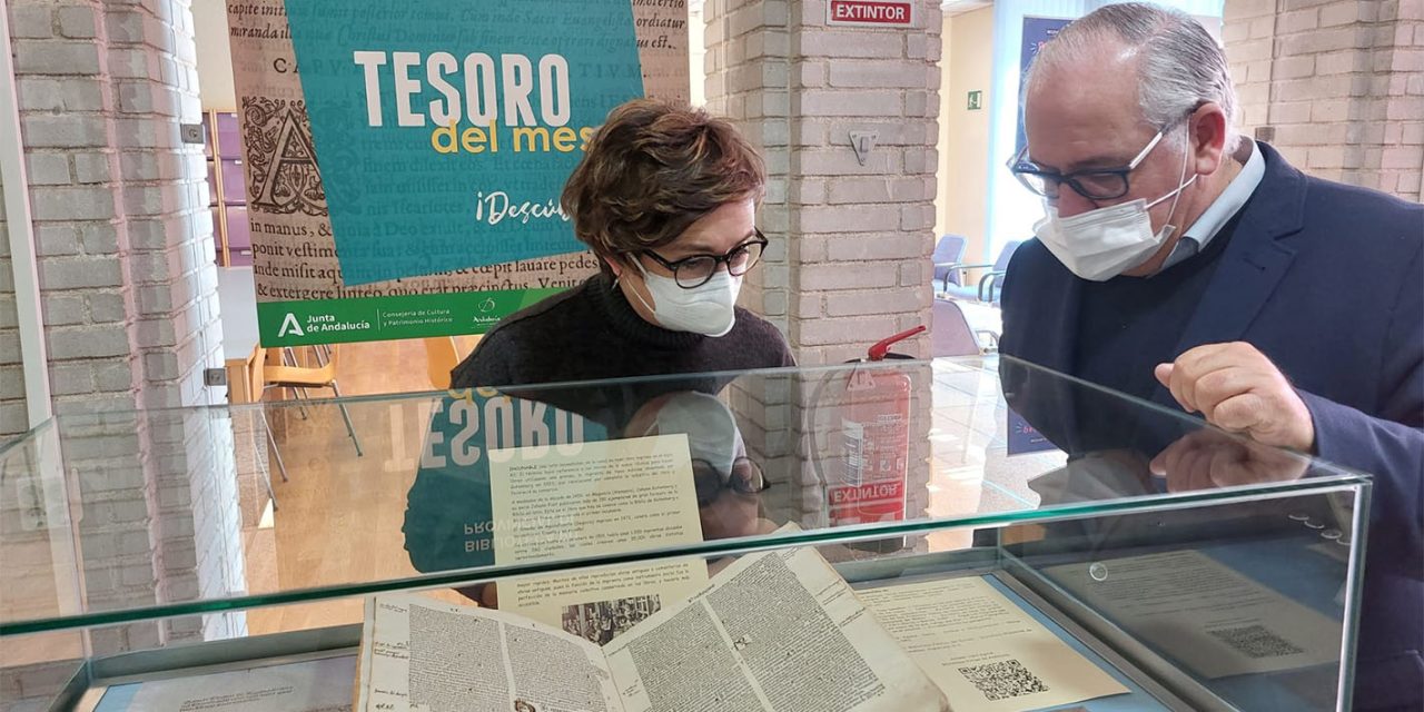 La Biblioteca Provincial inaugura la exposición “Tesoro del mes: Incunable impreso en 1492”