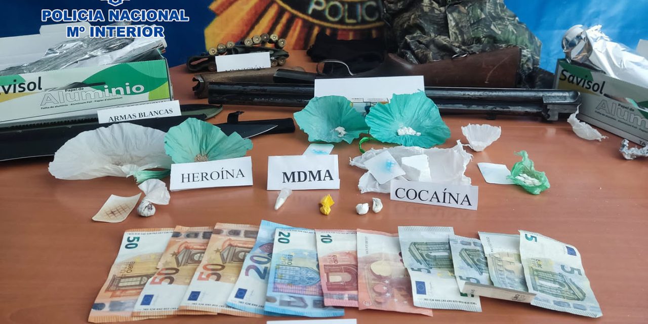 La Policía Nacional desmantela en Jaén cuatro puntos negros de venta de droga