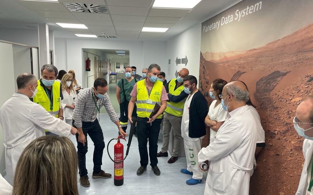 El Hospital Universitario de Jaén organiza simulacros de emergencia en sus centros