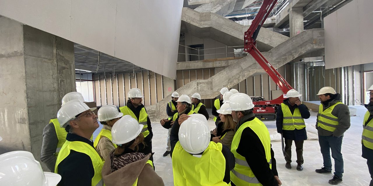 El Rector de la Universidad de Jaén visita las obras del nuevo edificio de la Facultad de Ciencias de la Salud