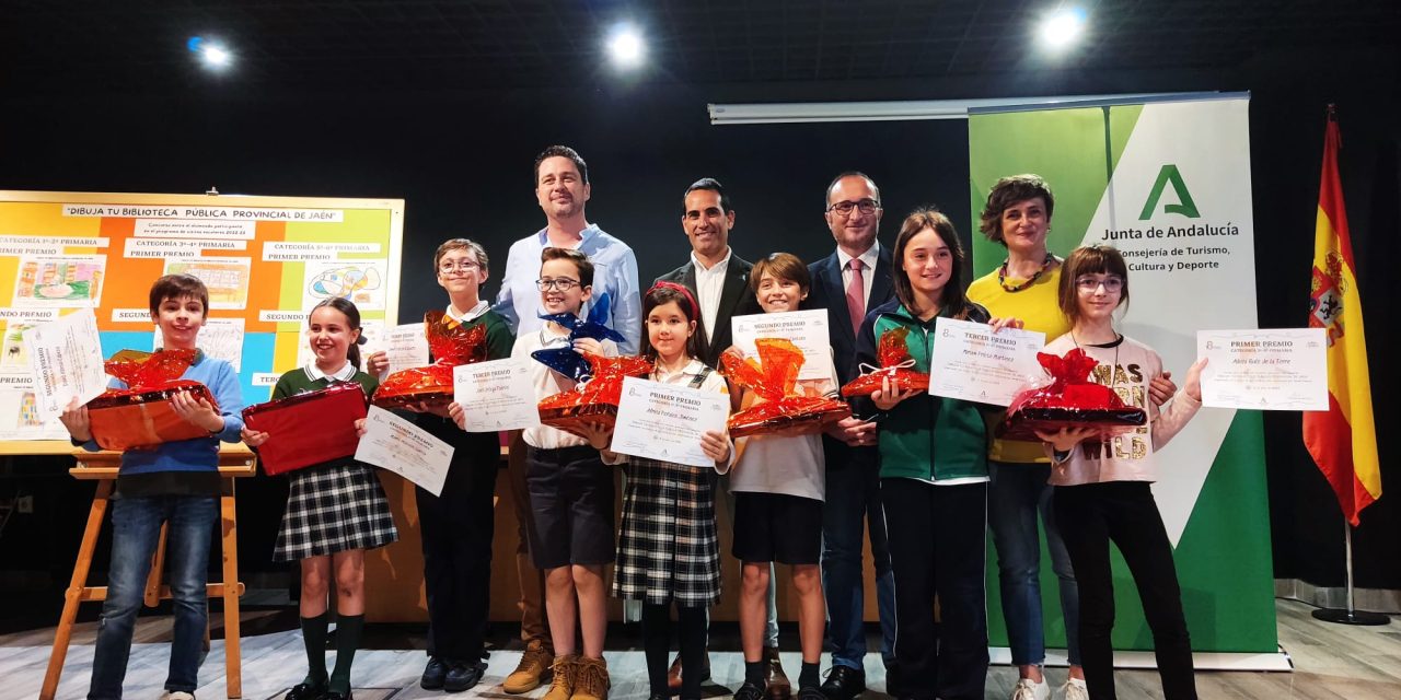 9 escolares de Jaén premiados en el concurso “Dibuja tu Biblioteca Pública Provincial”