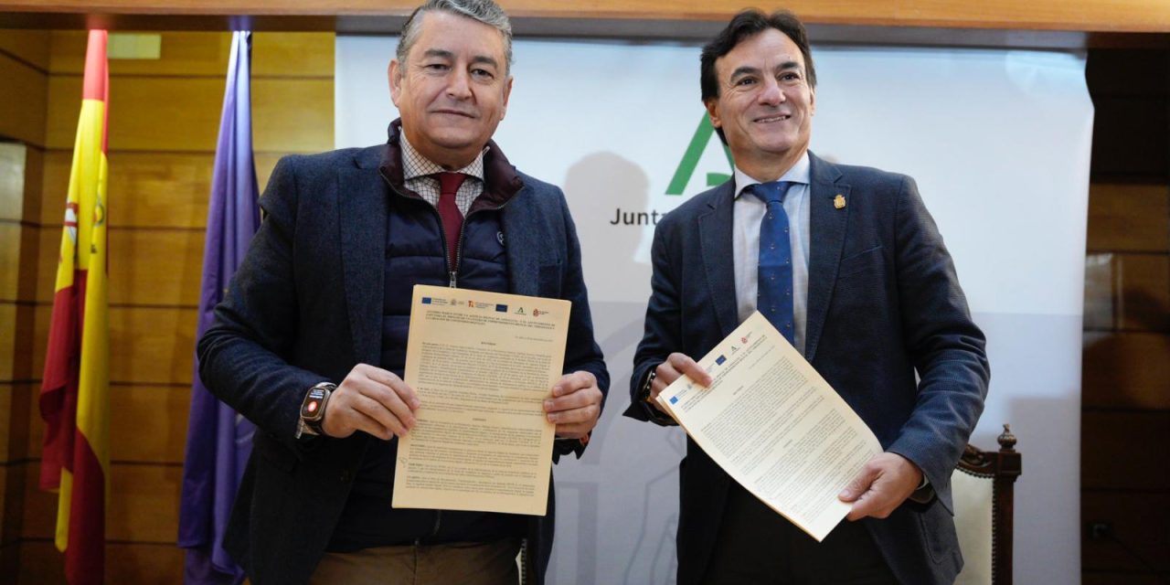 Antonio Sanz firma el acuerdo para crear el Distrito Tecnológico Digital ‘El Banco’ en Jaén