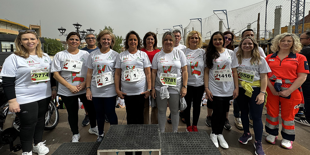 Elena González destaca la implicación de todos los participantes en la Carrera Popular por la Salud