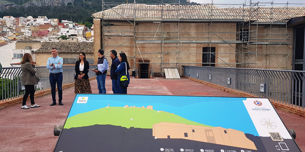 El Centro Cultural Baños Árabes de Jaén avanza en la reparación de las cubiertas del Palacio de Villardompardo