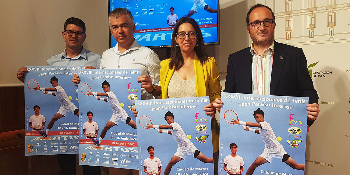 Tenistas de 15 países disputarán del 10 al 16 de junio los XXXVIII Internacionales de Tenis “Jaén Paraíso Interior”